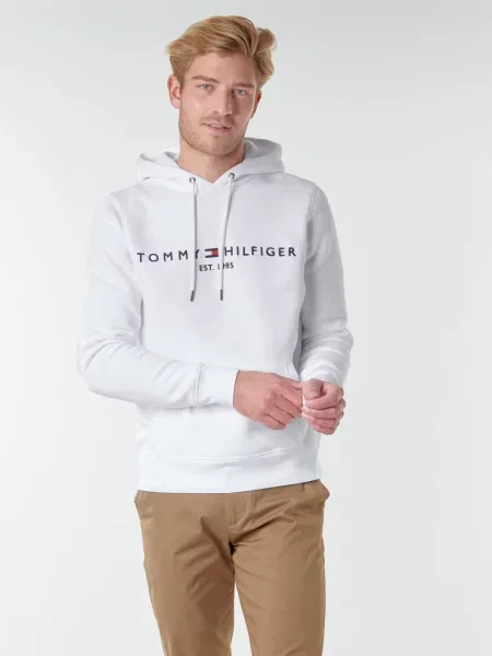 Tommy Hilfiger Majica dugih rukava Logo bijela