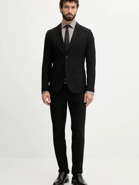 Eton koszula slim z kołnierzykiem włoskim beżowy