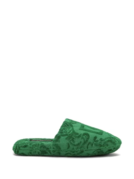 Žakárové bačkory Dolce & Gabbana zelené