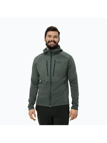 Jack Wolfskin jachetă de puf pentru bărbați Alpgrat Pro Ins Fz hedge green verde