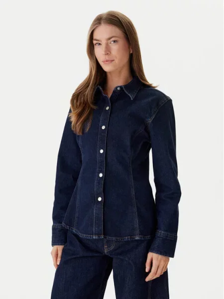 Calvin Klein Jeans džinsiniai marškiniai Tamsiai mėlyna