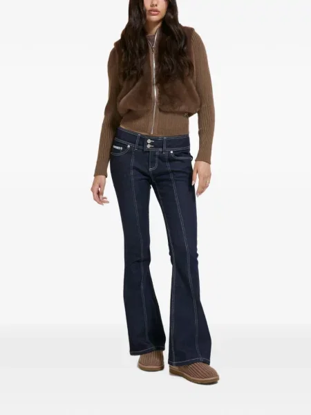 Geacă Juicy Couture tricotate maro