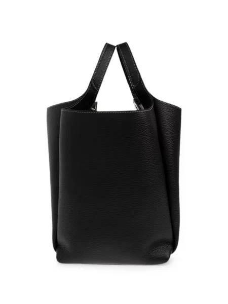 Geantă Tod's din piele cu autograf negru