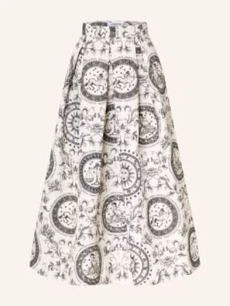 Lunatica Milano Sukienka Żakardowa weiss biała