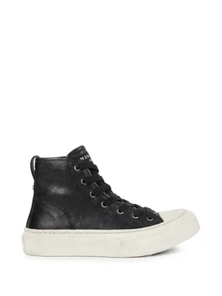 Top Ann Demeulemeester din piele negru