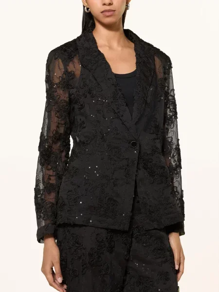 Rich & Royal Blezer Z Cekinami schwarz czarna