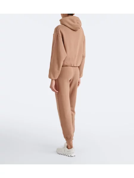 Pantaloni sport The Upside din jerseu bej