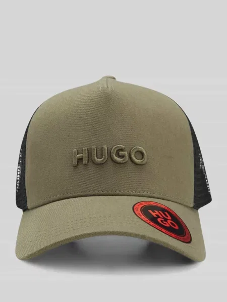 HUGO czapka z daszkiem z bawełną Marsel-Trucker czarna
