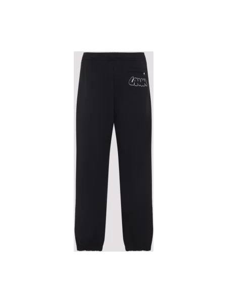 Spodnie Lanvin z logo czarne