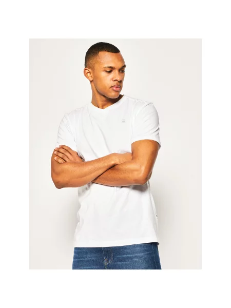 G-Star Raw Majica Base-S Regular Fit bela