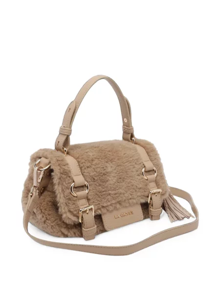 Αρκουδάκι clutch La Carrie με γούνα