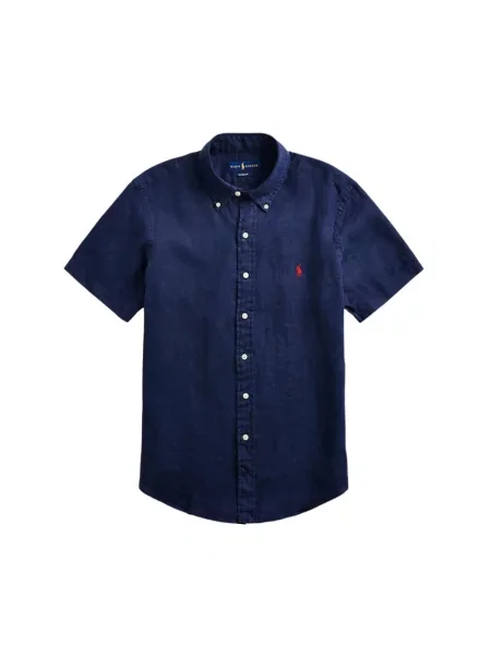 Koszula z krótkim rękawem Polo Ralph Lauren casual niebieska
