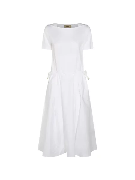 Rochie midi Herno cu legături alb