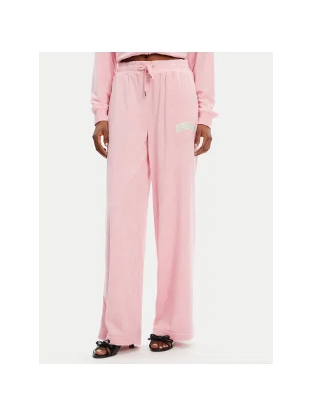Juicy Couture Melegítő alsó Regan Wide Leg rózsaszín