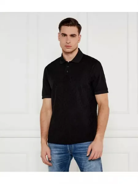 Armani Exchange Tenisz póló fekete