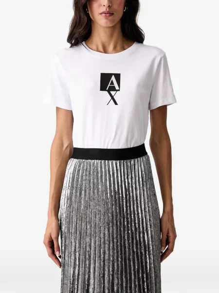 Stras tricou Armani Exchange alb