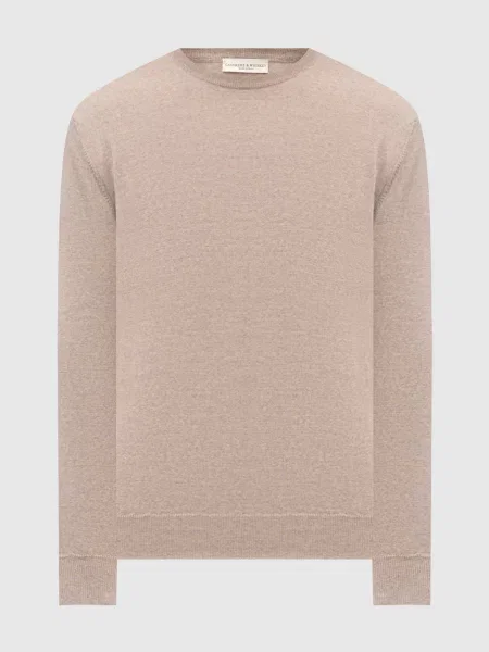 Джемпер з вовни мериноса Cashmere&whiskey бежевий