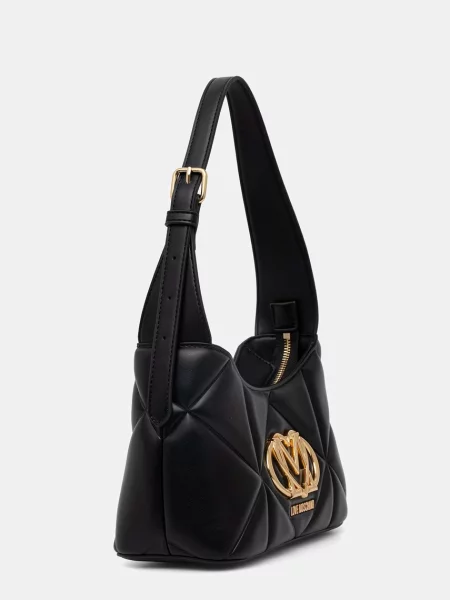 Love Moschino geantă pentru femei cu imitație de piele negru