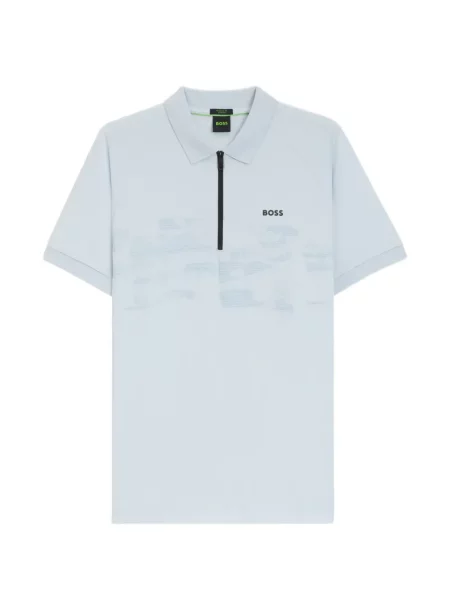 Tricou polo Boss albastru