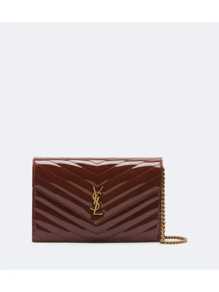 Colier Saint Laurent din piele maro