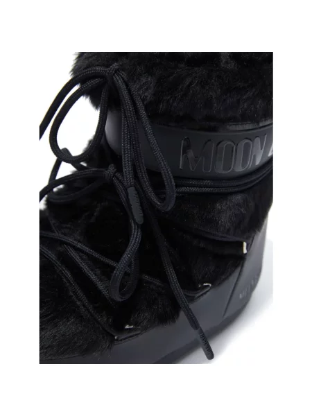 Moon Boot śniegowce MB ICON LOW FAUX FUR czarny
