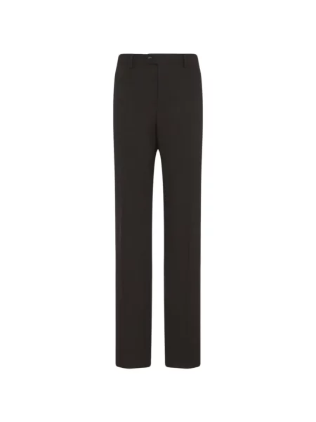 Pantaloni Paul Smith de lână maro