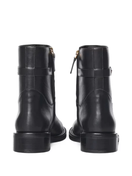 Botine Coccinelle din piele cu autograf negru