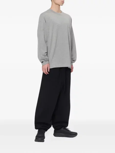 Lung tricou Essentials cu imagine gri