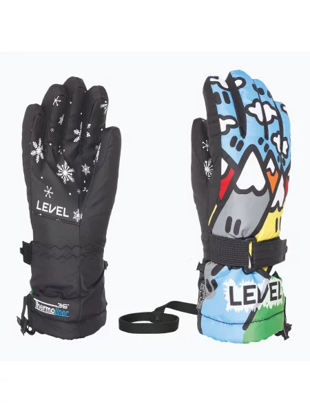 Mănuși de snowboard pentru copii Level Junior pk rainbow