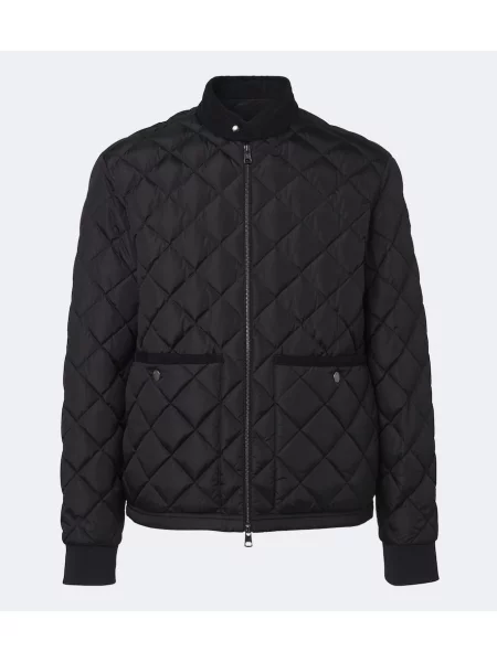 Matlasat geacă cu puf Moncler negru