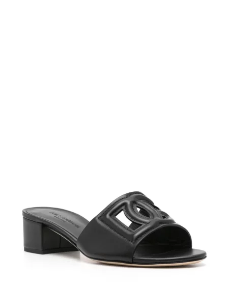 Papuci tip mules Dolce & Gabbana negru