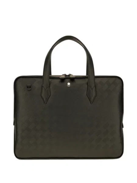 Servietă Montblanc cu imprimeu geometric negru