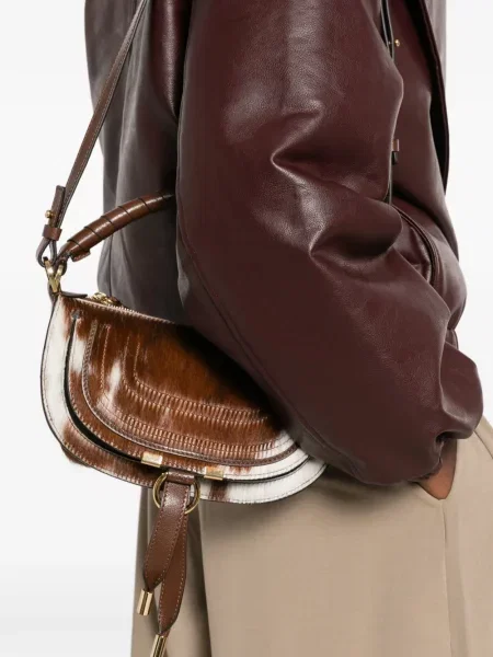 Geantă shopper Chloé maro