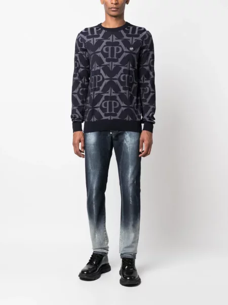 Džemperis Philipp Plein mėlyna