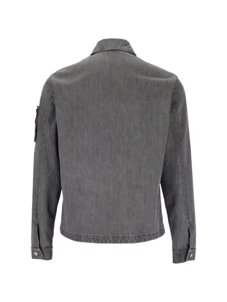 Geacă de blugi Stone Island cu strasuri negru