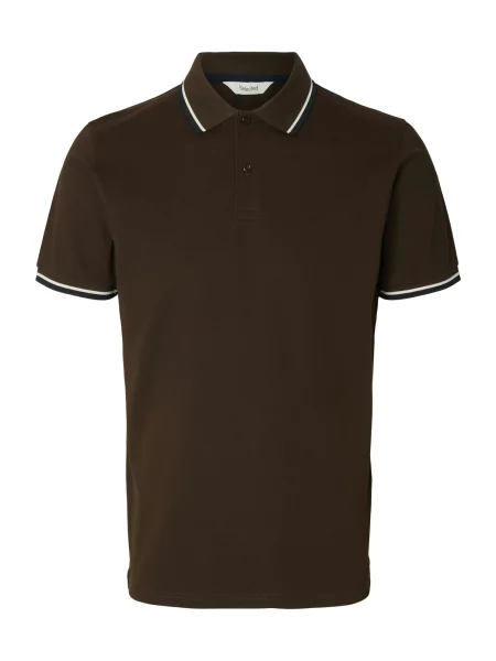 SELECTED Tricou SLHATLAS' maro