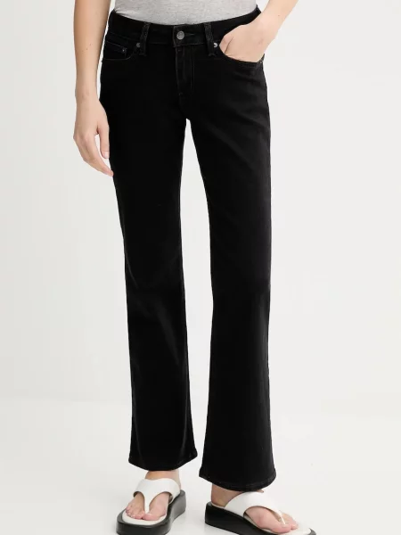 Levi's jeansy high waist czarne