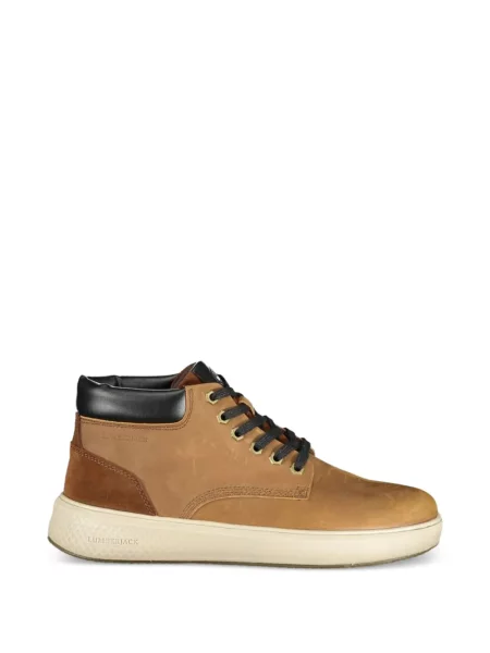 Cizme scurte Timberland cu șireturi din dantelă maro