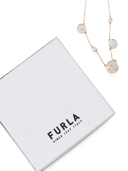 Colier Furla cu autograf roz