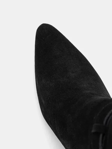 Замшевые сапоги Steve Madden черные