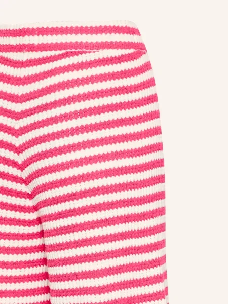 ICHI Spodnie Kobieta S Wide Trousers różowy