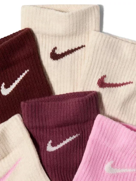 Nike Sportswear nogavice z bombažem Everyday Elevated paket 6 kosov bež