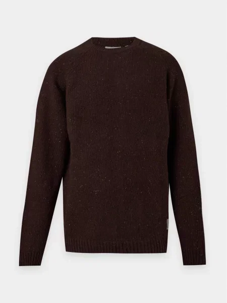 Carhartt WIP Pulover Anglistic închis maro