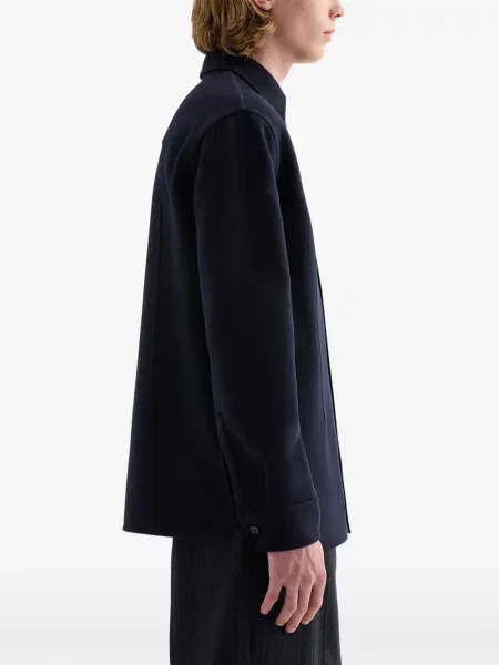 Cămașă Jil Sander de lână albastru