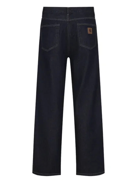 Blugi Carhartt Wip cu autograf albastru