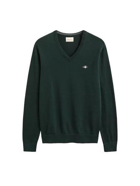 GANT Pulover Classic pin verde