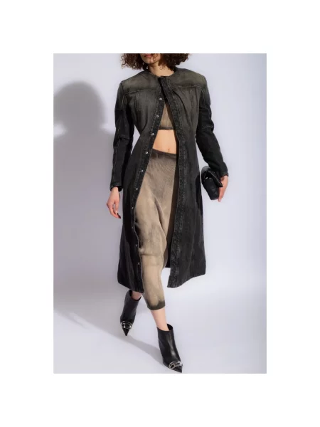 Sukienka jeansowa Diesel czarna