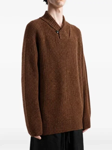 Gulerat pulover Barbour maro