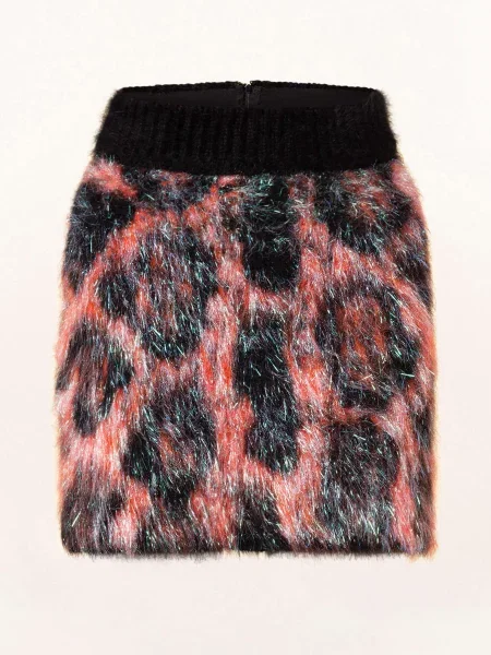 Dolce & Gabbana Spódnica Z Błyszczącą Przędzą rosa czarna