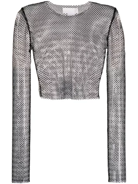 Top Genny plasă negru